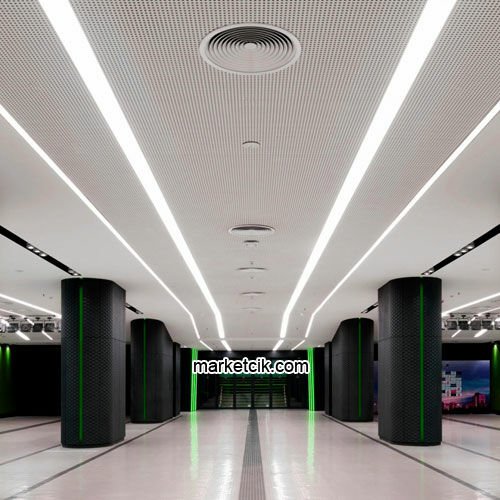 1 metre 32 Watt Beyaz Işık Sıva Altı Led Linear Aydınlatma, Mimari Led Aydınlatma