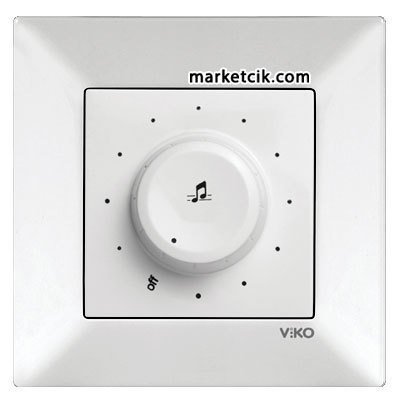 Viko by Panasonic Meridian Krem Acil Anonslu Trafolu Müzik Yayın Anahtarı