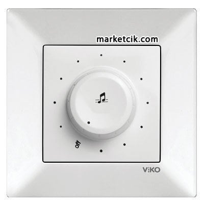 Viko by Panasonic Meridian Beyaz Acil Anonslu Trafolu Müzik Yayın Anahtarı