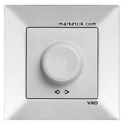 VİKO by Panasonic Meridian Beyaz 1000 Watt Rotatif Dimmer Priz