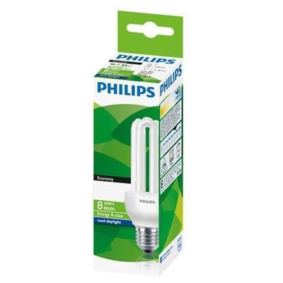 Philips 6 Adet 11 Watt Beyaz Düz Enerji Tasarruflu Ampul E27 Duylu T2 Tornado