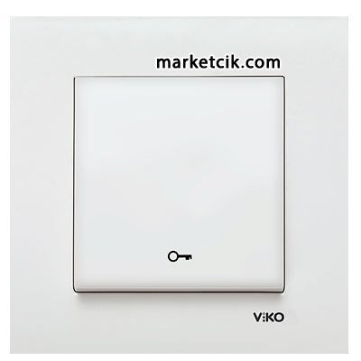VİKO by Panasonic Karre Krem Kapı Otomatiği Anahtar Prizi
