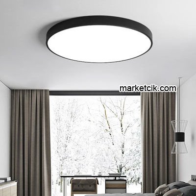 60 cm 48 Watt Sıva Üstü Led Davul Linear Aydınlatma Armatürü Beyaz Işık