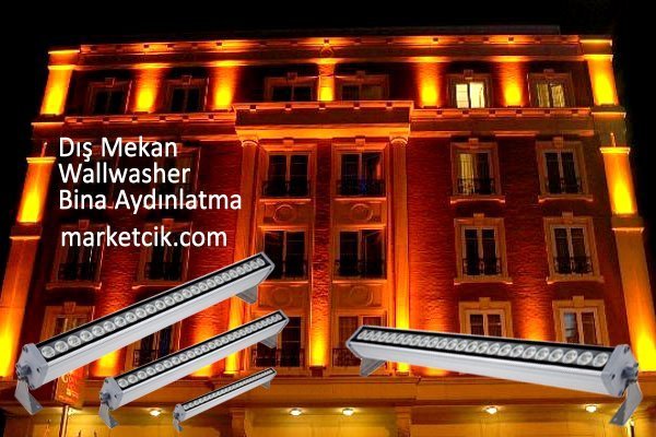 20cm 6 Watt Led Wallwasher Duvar Boyama Aydınlatma Armatürü, Beyaz-Günışığı-Mavi-Kırmızı-Yeşil-Amber-RGB Işık