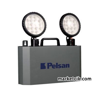 Pelsan 2x10 Watt Metal Kasa Led Emergency Acil Durum Aydınlatma Armatürü 6 Saat Şarjlı