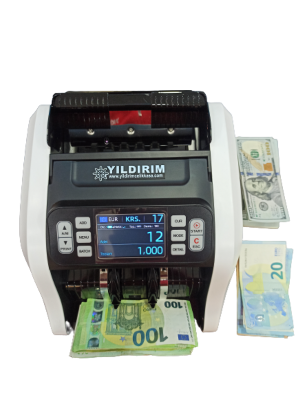 YILDIRIM Pro Mix Para Sayma Makinesi / Dolar Karışık Sayma ve Sahte Para Tespit Etme (USD-EURO-TL)