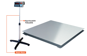 2000 Kg 100x150 Cm  Baskül (Monoblok)