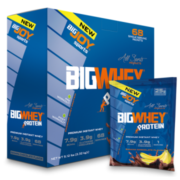 Bigjoy Sports BIGWHEY Whey Protein Çikolata & Muz 2325g (34g x 68 Adet)