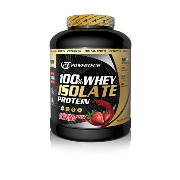 Powertech %100 Isolate Whey Protein 1800 Gr 60 Servis Çilek Aromalı