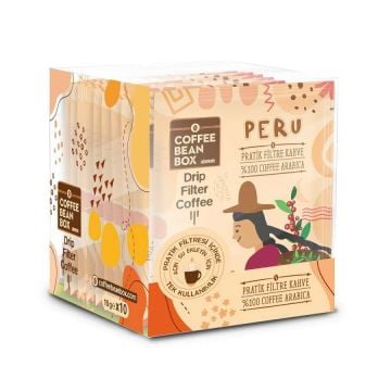 Coffee Bean Box Peru Pratik Filtre Kahve 10lu Kutu