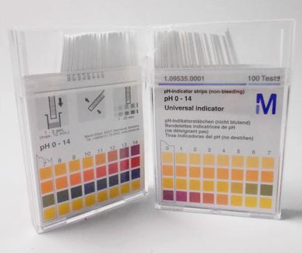 pH Kağıdı MERCK Strips pH 7,5 - 14 ind. paper, containing 100 str