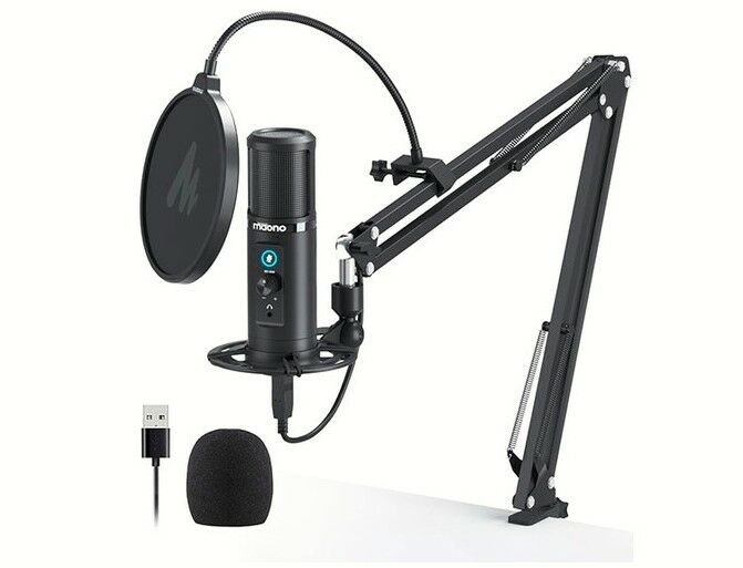 Maono PM422 USB Kondenser Podcast Profesyonel Yayıncı Mikrofonu