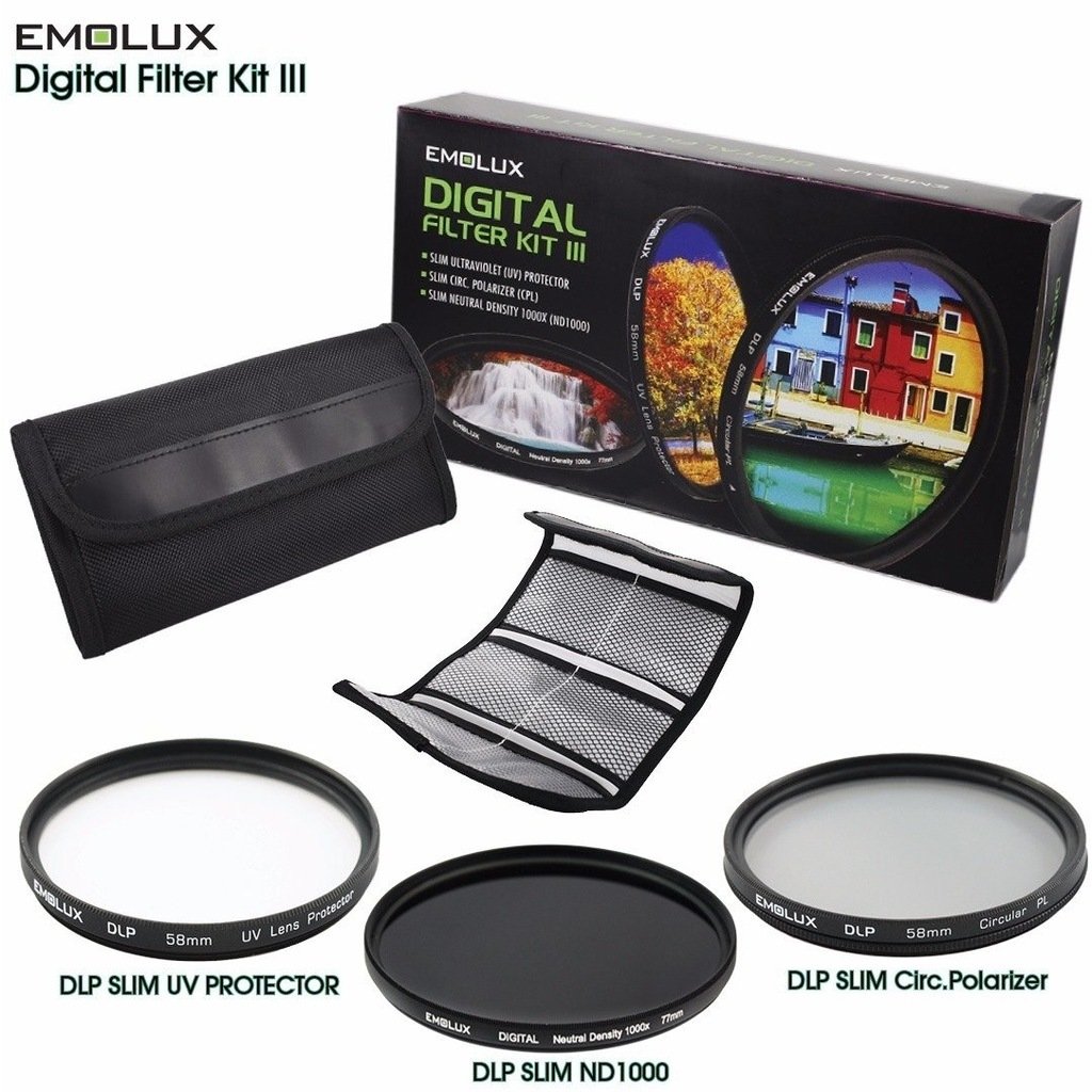 Emolux Digi-Filter KIT3 Çantalı 55mm