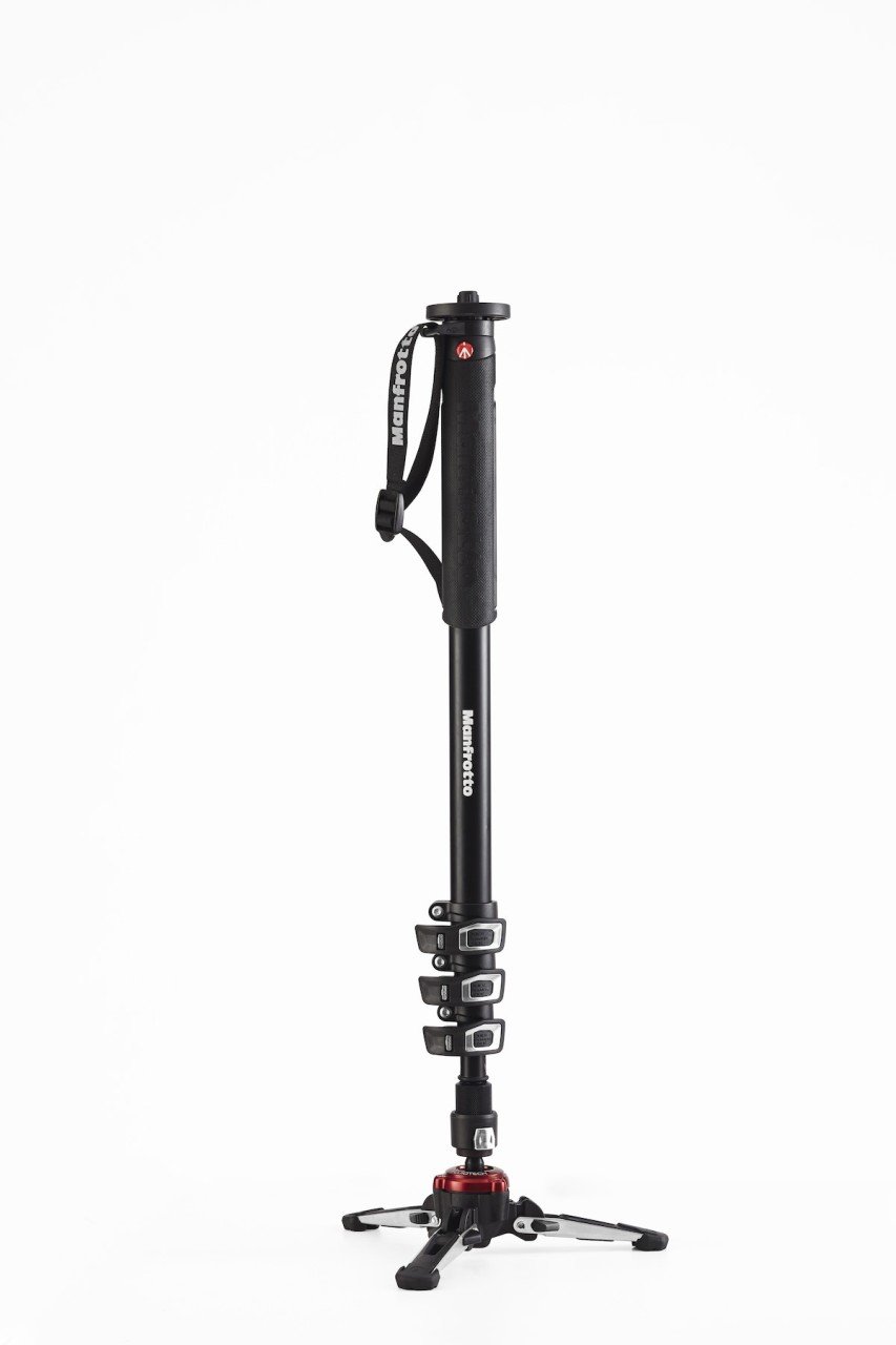 Manfrotto MVMXPROA4 Alüminyum 4 Sekmeli Fluid Video Monopod