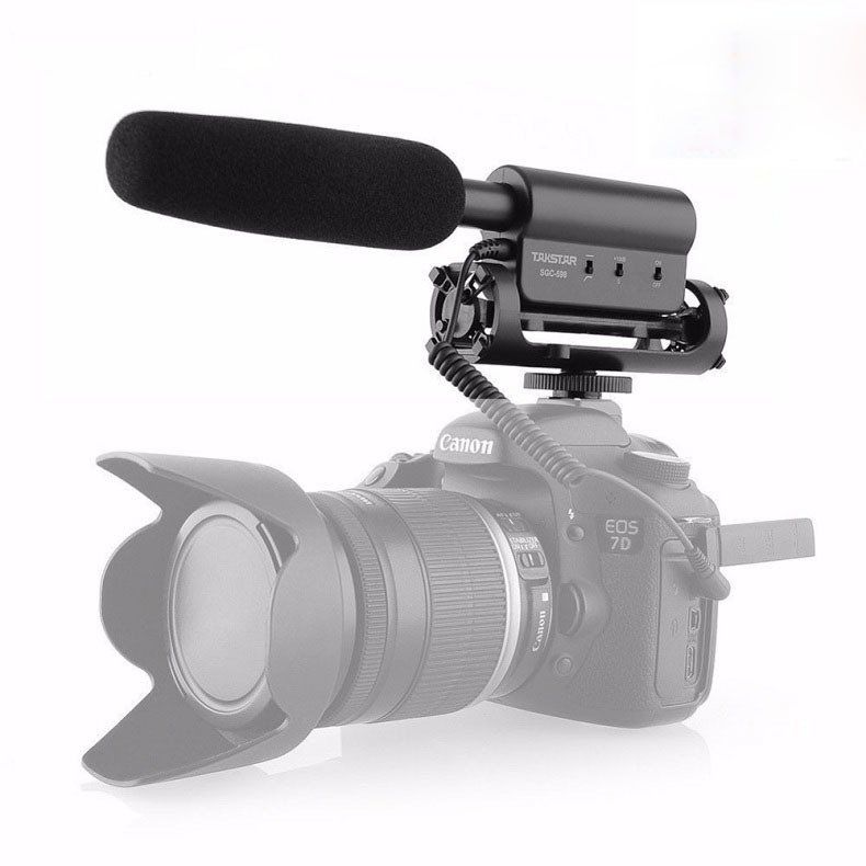 Takstar SGC-598 DSLR Kamera Fotoğraf Makinesi Uyumlu Shotgun Condenser Mikrofon