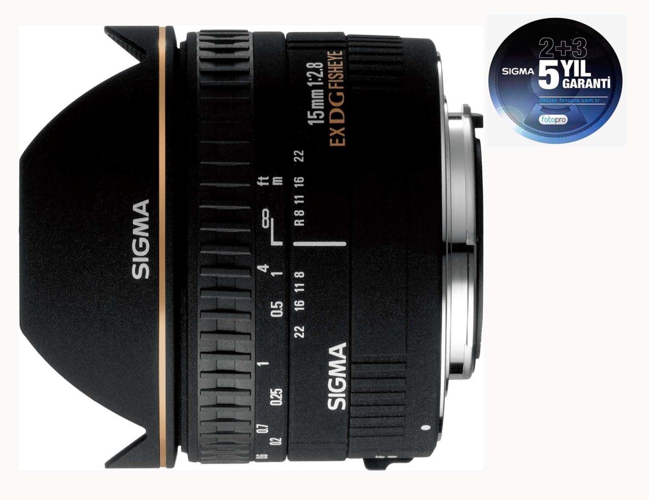 Sigma 15mm f/2.8 EX DG Diagonal Fisheye -  Canon Uyumlu ( Ön Sipariş )