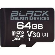 Delkin Devices 64GB BLACK UHS-I V30 MicroSDXC Hafıza Kartı + SD Adapter