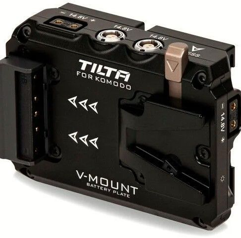 TILTA Dual Canon BP to V Mount Adapter Battery Plate for RED Komodo - Black TA-T08-BPV-B