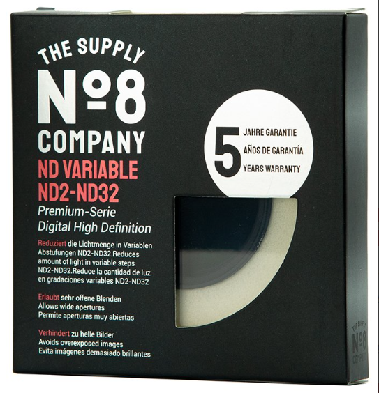 No8 Company 49mm Nano Variable Density ND 2-32 Filtre