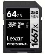 Lexar 64GB Professional 1667X UHS-II SDXC Hafıza Kartı