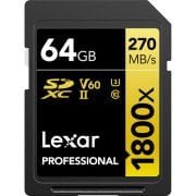 Lexar 64GB Profesyonel 1800x UHS-II SDXC Hafıza Kartı