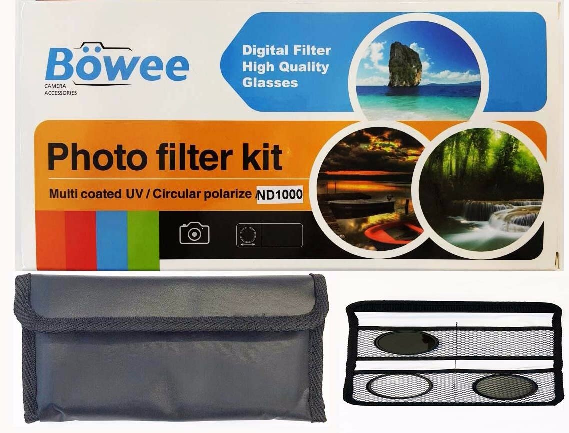 Böwee 37mm Filtre Seti UV+ Polarize+ ND 10 Stop