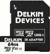 Delkin Devices 64GB Hyperspeed UHS-I SDXC Hafıza Kartı + SD Adapter