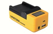 PATONA Synchron USB Charger f. Canon LPE12 LPE-12 with LCD