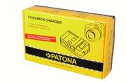 PATONA Synchron USB Charger f. Canon LPE12 LPE-12 with LCD
