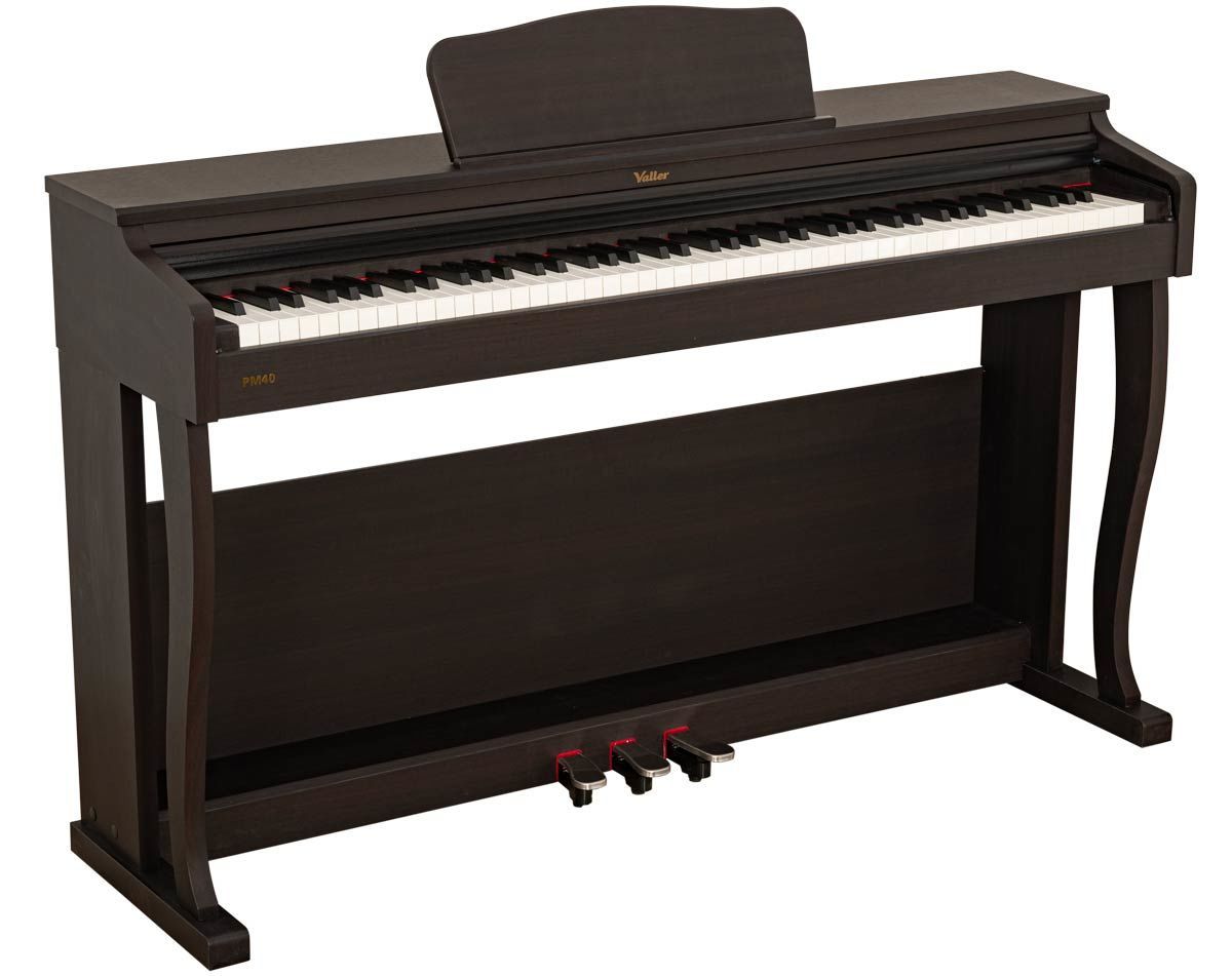 Valler PM40 Tuş Hassasiyetli Usb Bağlantılı Dijital Piyano Rosewood