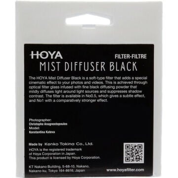 Hoya 77mm Mist Diffuser Black No 0.5 Filtre