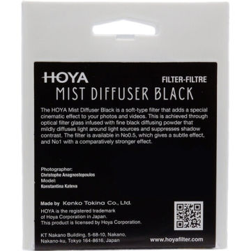 Hoya 67mm Mist Diffuser Black No 0.5 Filtre