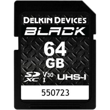 Delkin Devices 64GB BLACK UHS-I v30 SDXC Hafıza Kartı