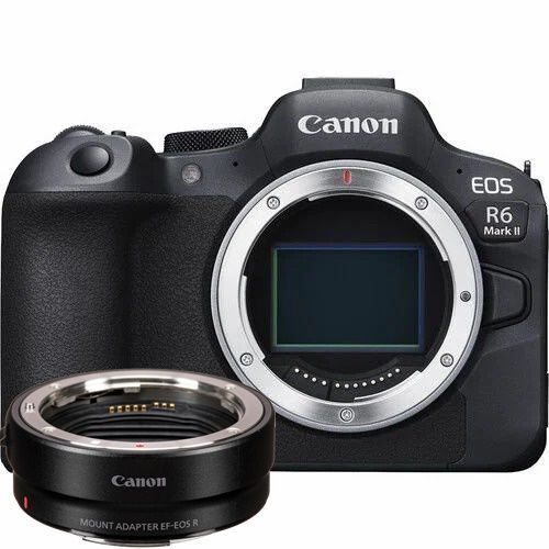 Canon EOS R6 Mark II Body + EF EOS R Mount Adaptör
