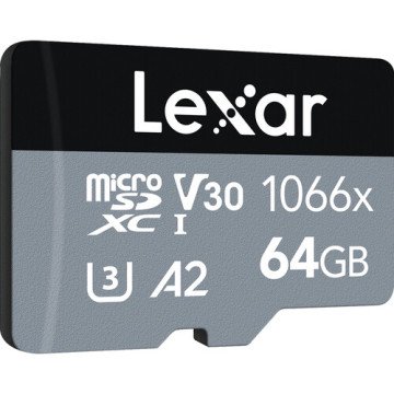 Lexar 64GB microSDXC 160MB/sn 1066x 4K Class 10 Hafıza Kartı