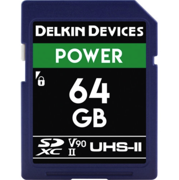 Delkin Devices 64GB Power SDXC UHS-II U3/V90 Hafıza Kartı (DDSDG200064G)