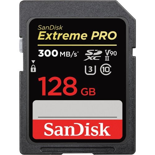 SanDisk 128GB Extreme PRO UHS-II SDXC V90 Hafıza Kartı
