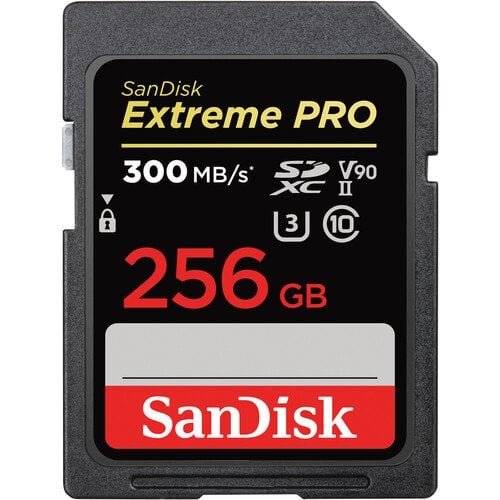 SanDisk 256GB Extreme PRO UHS-II SDXC V90 Hafıza Kartı