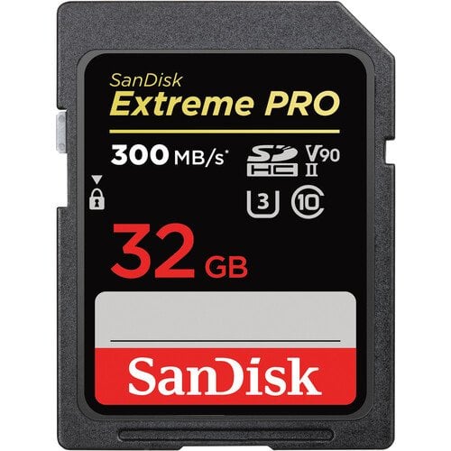 SanDisk 32GB Extreme PRO UHS-II SDHC V90 Hafıza Kartı