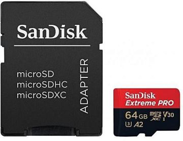 Sandisk Extreme Pro 64GB MicroSDXC 200MB/s Hafıza Kartı