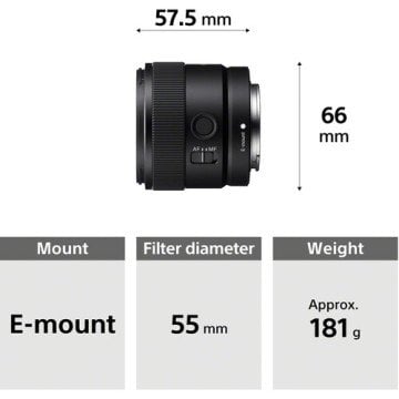 Sony E 11mm f/1.8 Lens