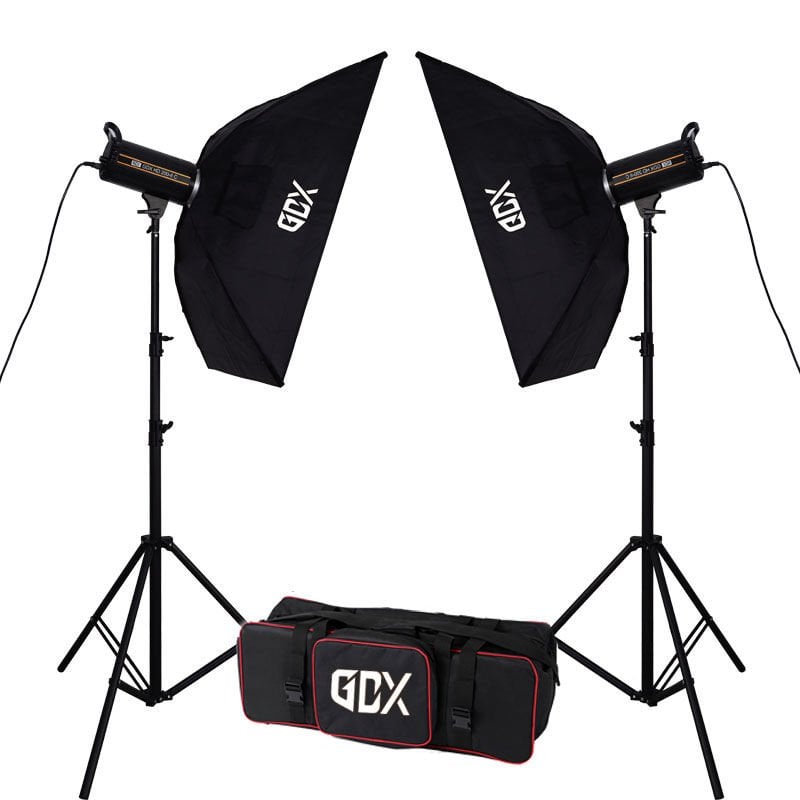 Gdx HD-300II C BiColor 2'li Işık Seti 300W Video Led Işığı