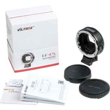 Viltrox Mark V EF-E5 Canon EF Lens - OLED Ekranlı Sony E-Mount Gövde Adaptörü