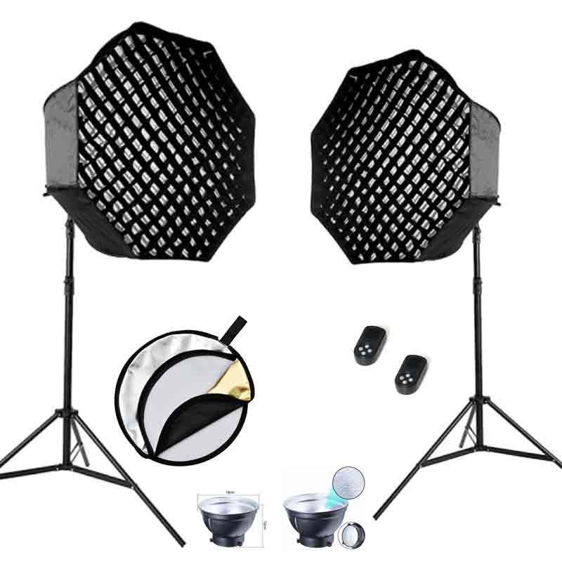 Gdx HD-60W Led & 95 Octa Gridli Softbox 2'li Video Işık Seti