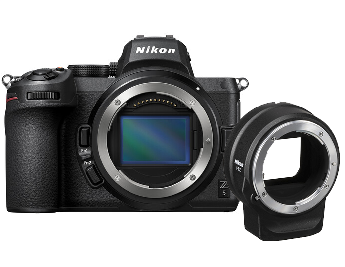 Nikon Z5 Body + Nikon FTZ II Mount Adaptör (6000 TL Geri Ödeme)