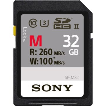 Sony 32GB M Series UHS-II SDHC 260MB/sn 4K Hafıza Kartı