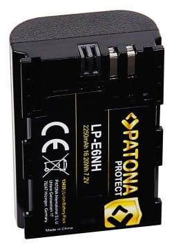 Patona 13435 Protect  LP-E6NH Battery  (2250mAh Protect X Canon EOS R5 R6 5d Mark III IV )