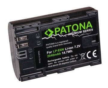 Patona 1259 Premium  Canon LP-E6N Battery ( EOS 5D 5D Mark II 5D Mark III 5DS 5DS R 60D 60D)