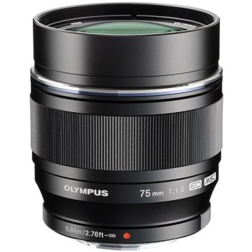 Olympus 75mm f/1.8 Lens Black
