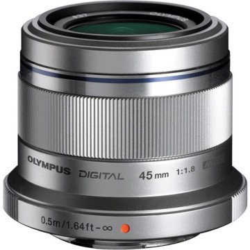 Olympus 45mm f/1.8 Lens Silver